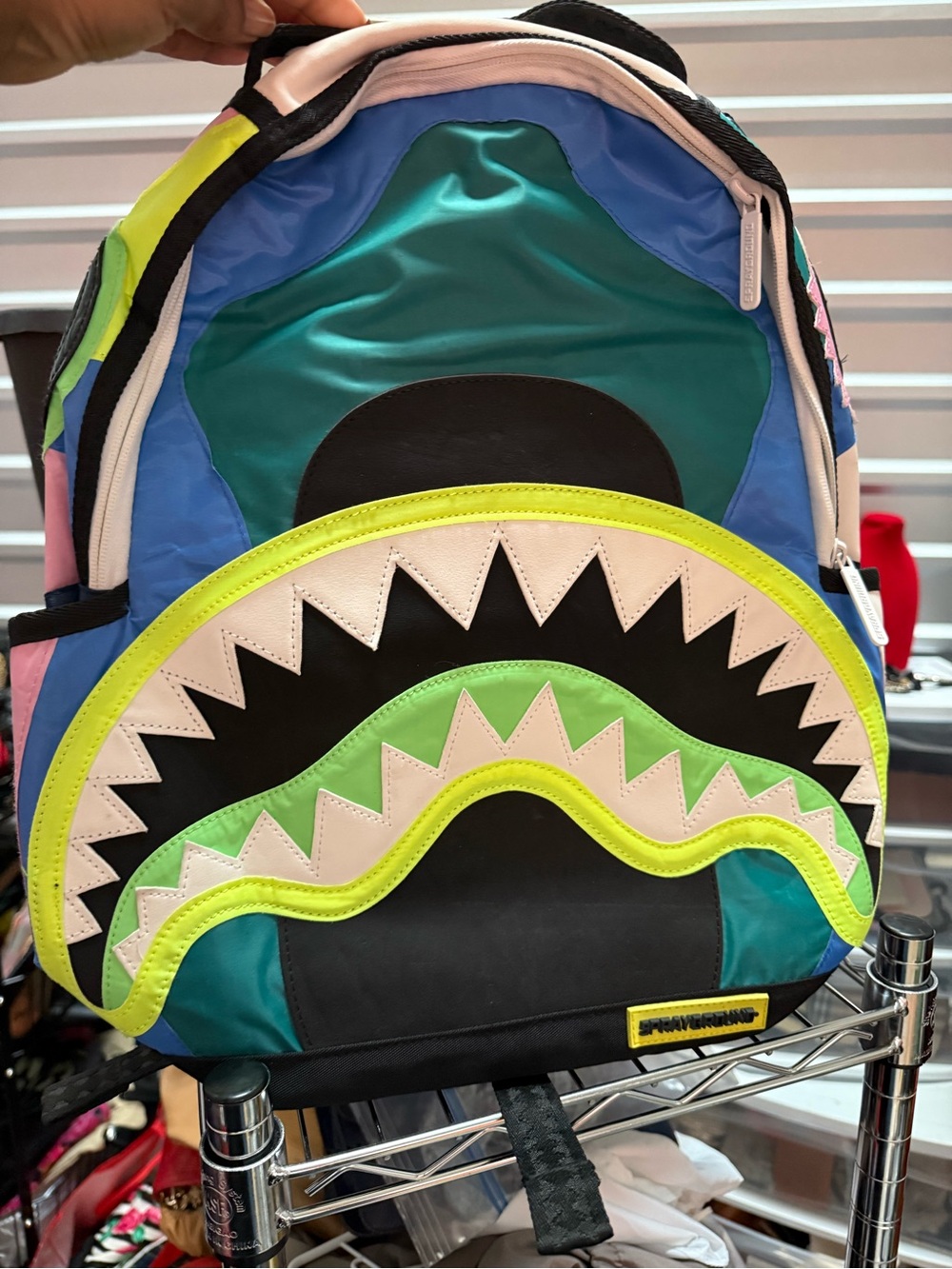 Spray ground backpack